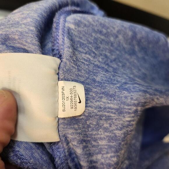 Nike Dri-FIT Women's Blue Performance T-Shirt - Size 1X NWOT - Picture 5 of 8